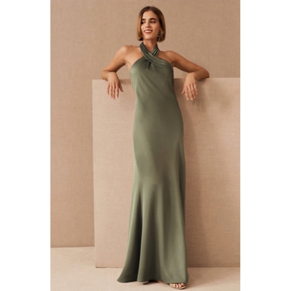 Anthropologie BHLDN Ruby Dress in Moss